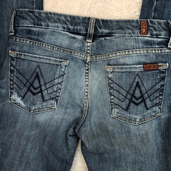 𝅺brand new 7 for all mankind A pocket faded jeans - Picture 3 of 10